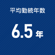 平均勤続年数 6.5年