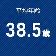 平均年齢 38.5歳